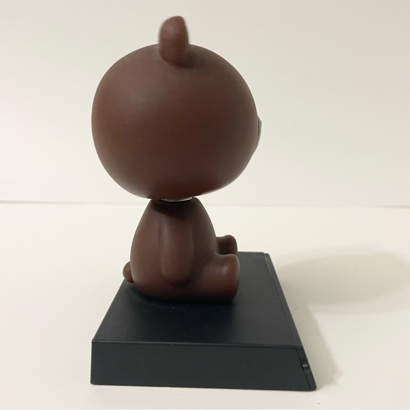 Line Friends Bear Bobble Heads Lot of 2 - Picture 6 of 14